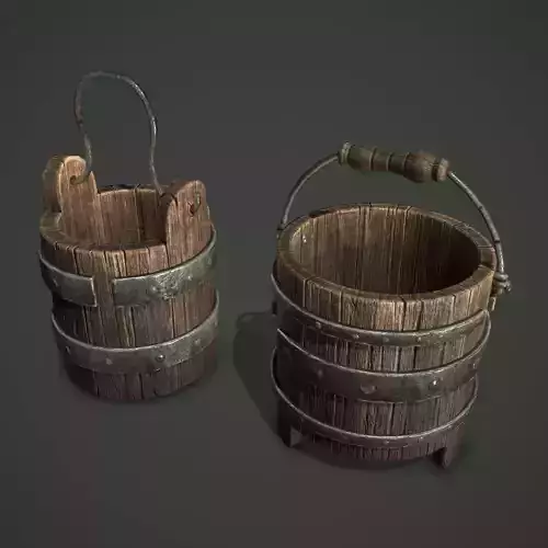 wood bucket