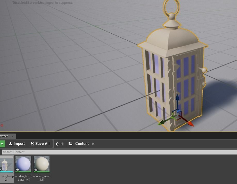 wooden lamp Low-poly 3D model_18