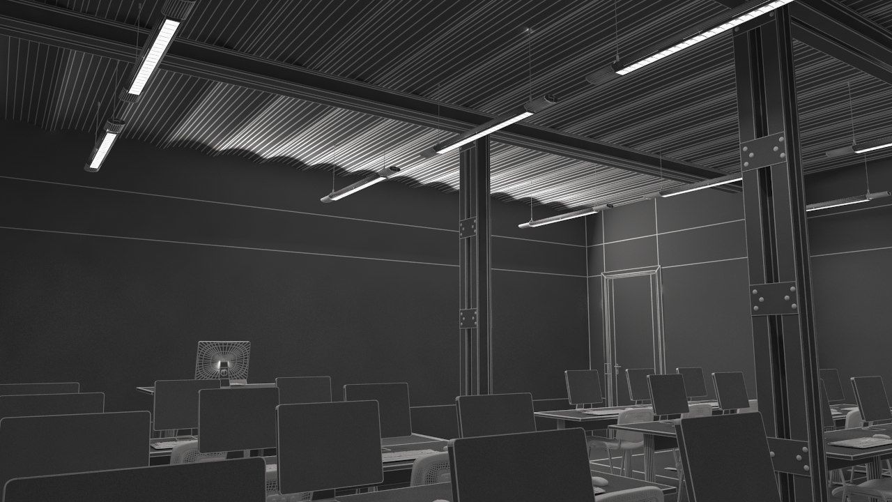 Classroom Computer 3D model_3