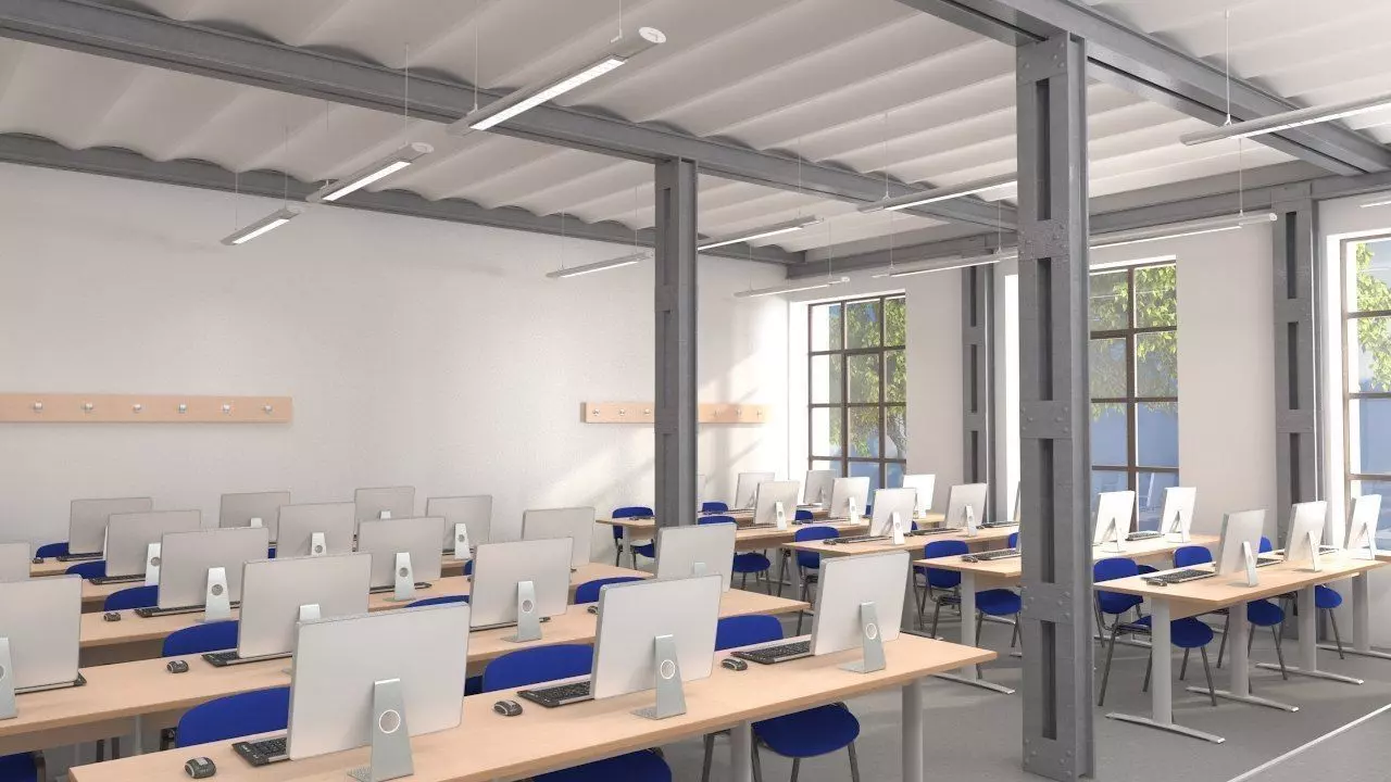 Classroom Computer 3D model_0