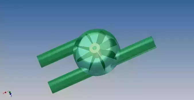 Turbine muffler Free 3D model