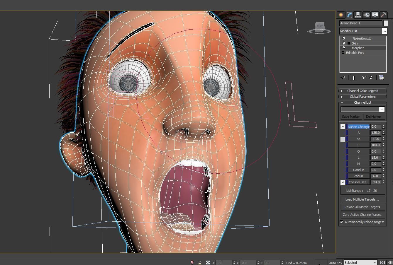 Animated Cartoon Character Rigged Low-poly 3D model_6