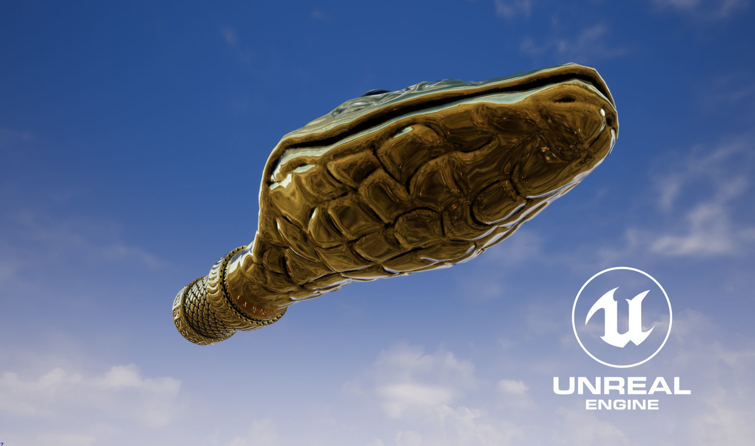 Snake head ornament - LODs and PBR - GameReady Low-poly 3D model_6