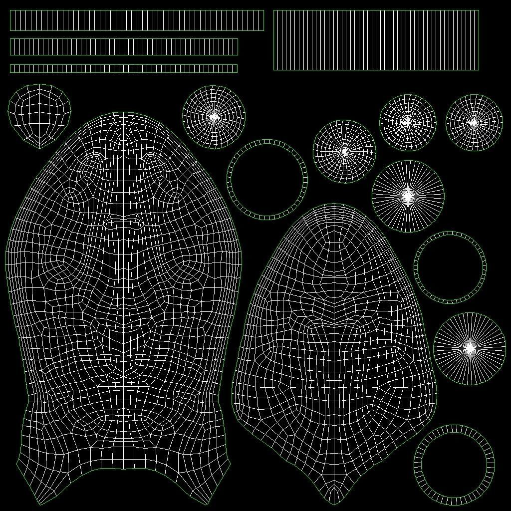 Snake head ornament - LODs and PBR - GameReady Low-poly 3D model_16