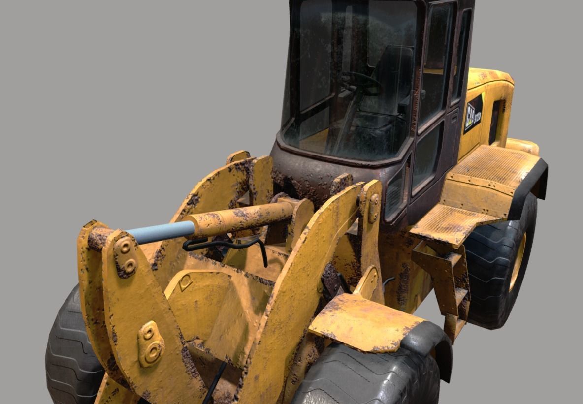 Construction Vehicle pack Low-poly 3D model_35