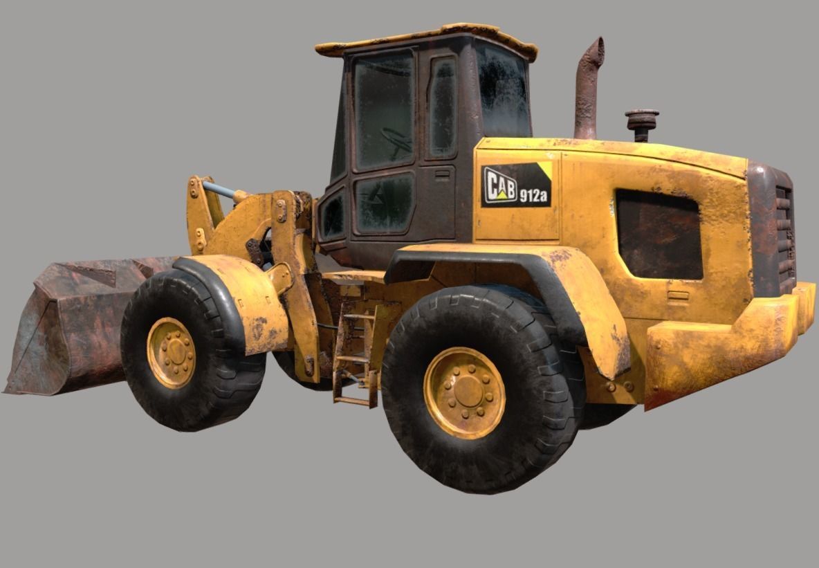 Construction Vehicle pack Low-poly 3D model_34