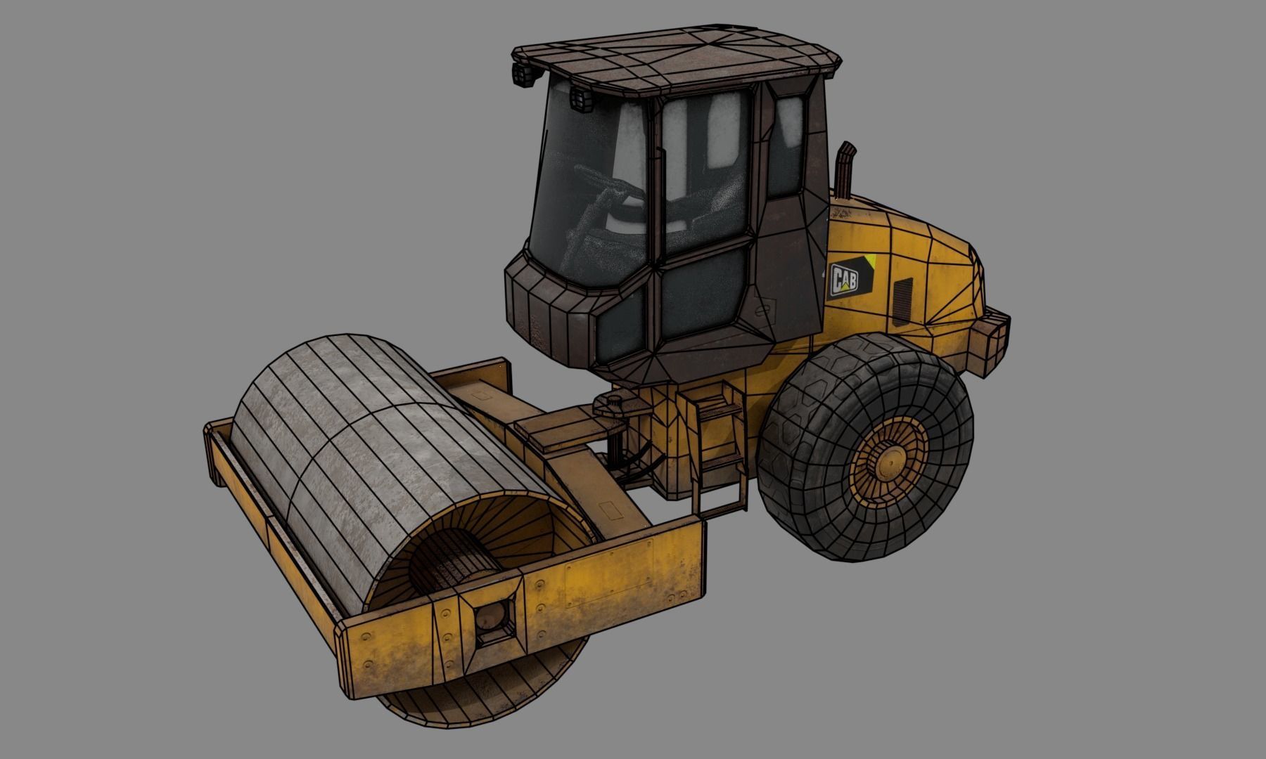Construction Vehicle pack Low-poly 3D model_30