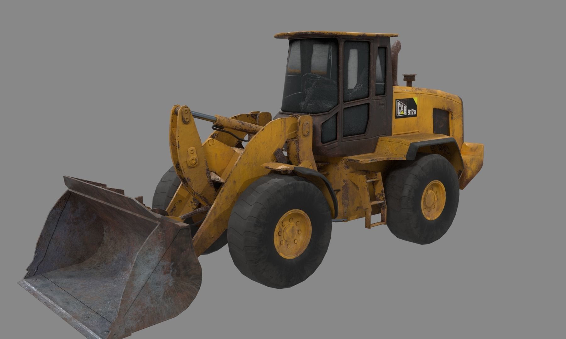 Construction Vehicle pack Low-poly 3D model_5