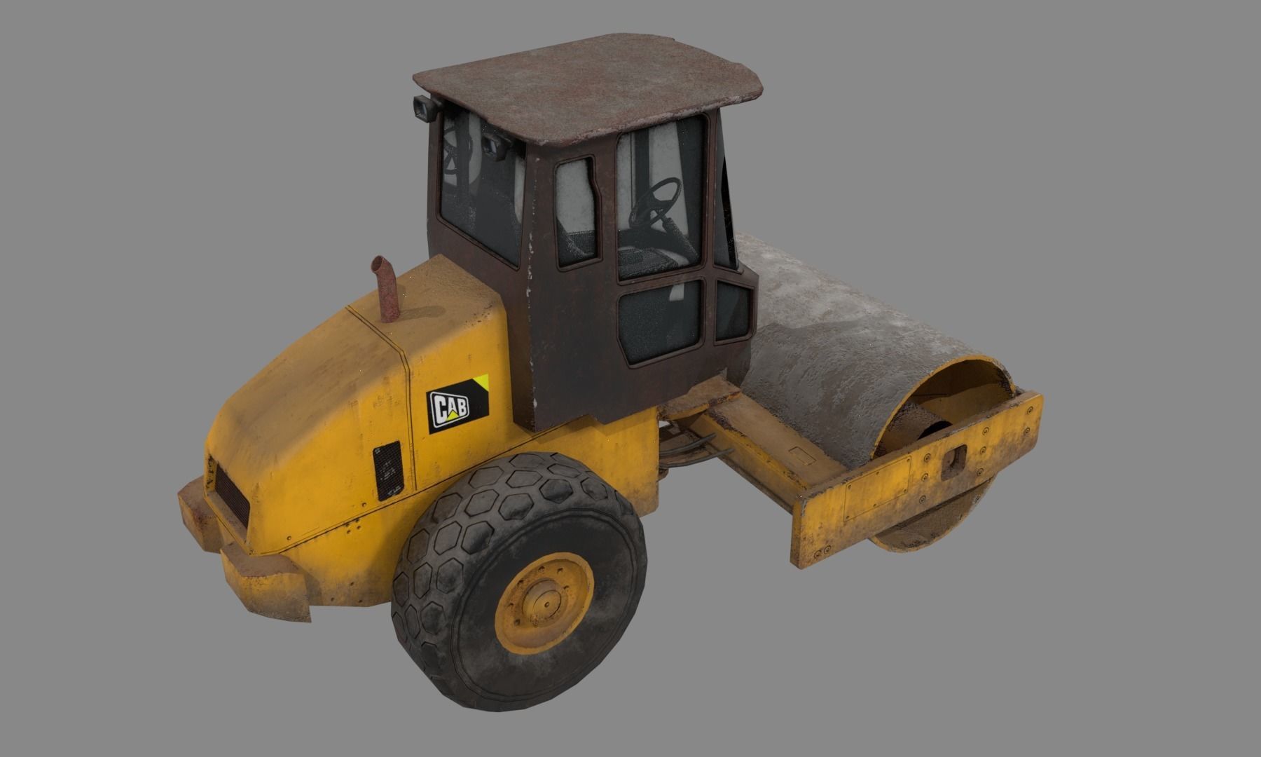 Construction Vehicle pack Low-poly 3D model_28