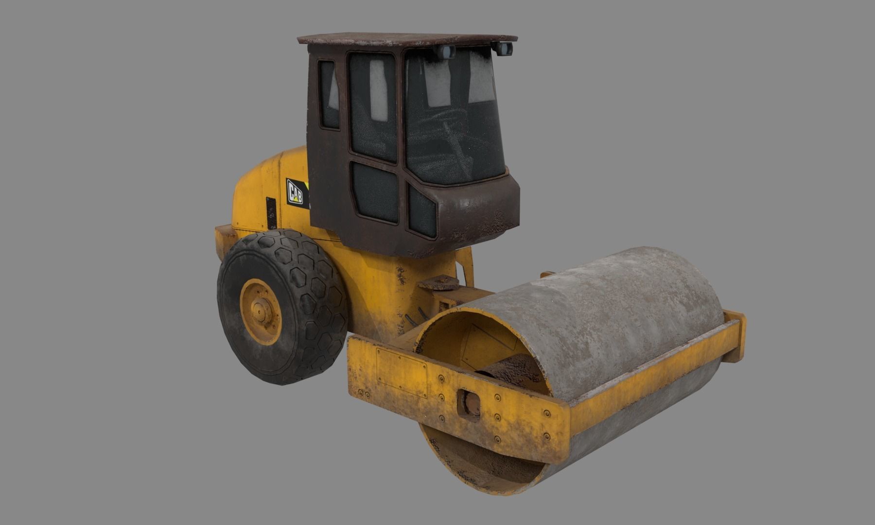 Construction Vehicle pack Low-poly 3D model_25