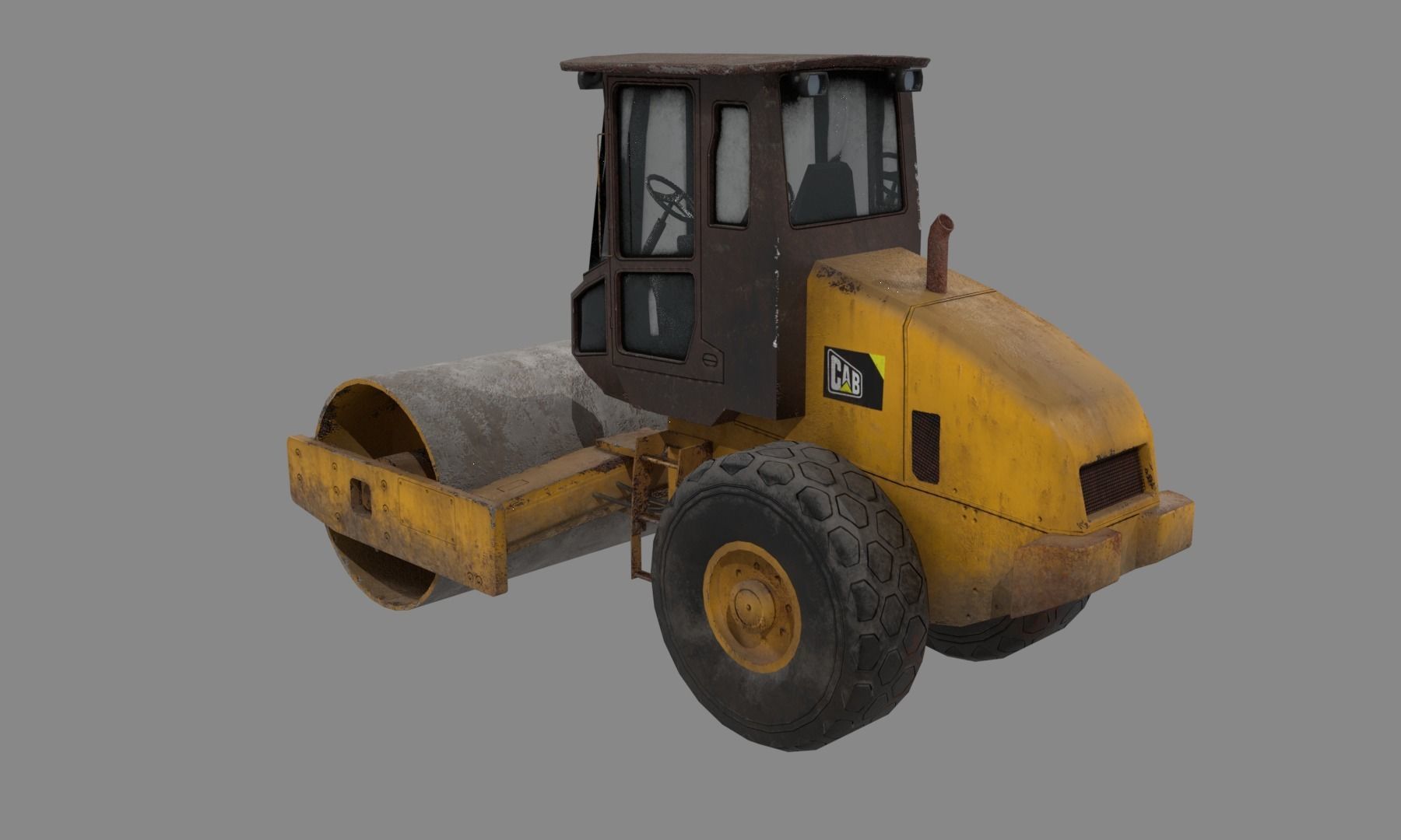 Construction Vehicle pack Low-poly 3D model_27