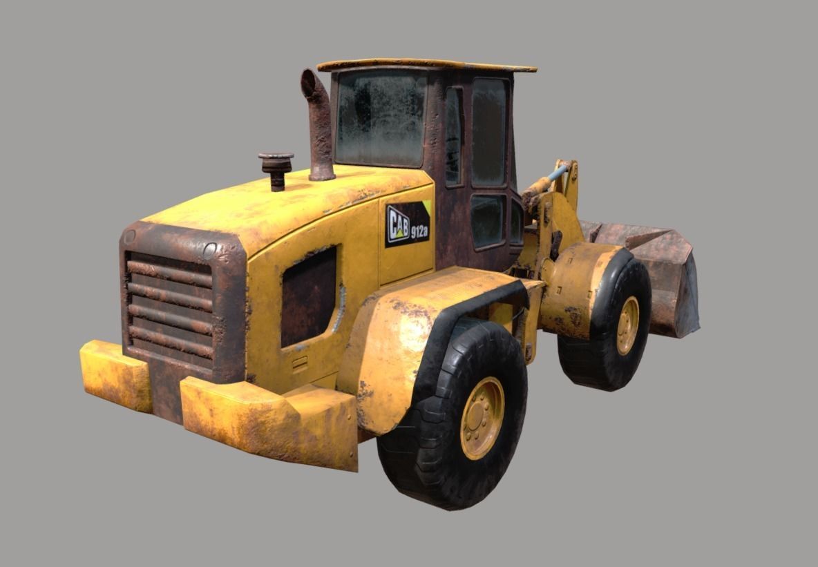 Construction Vehicle pack Low-poly 3D model_31