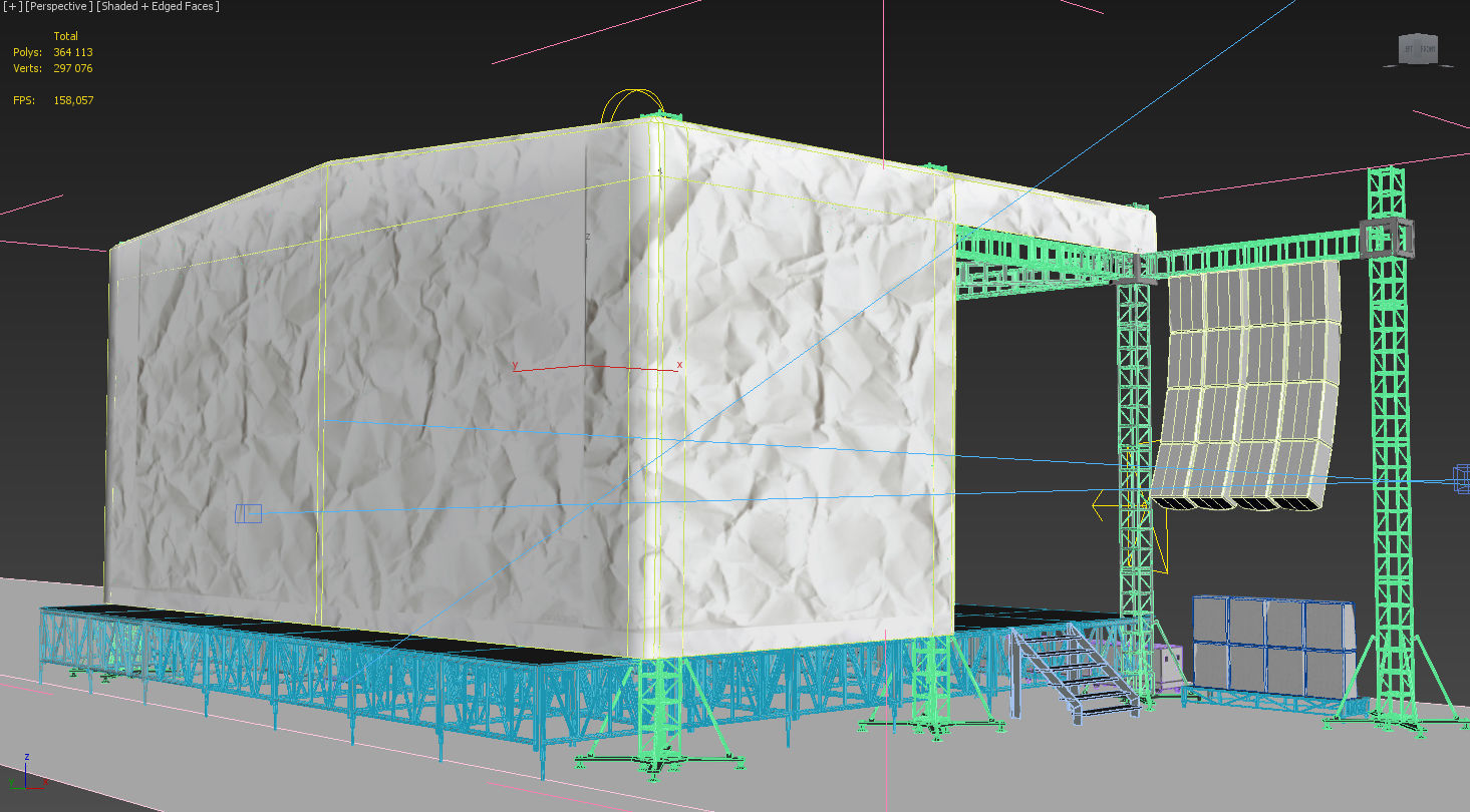 Concert scene 3D model_2