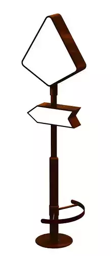 Permanent eye-level stand design 