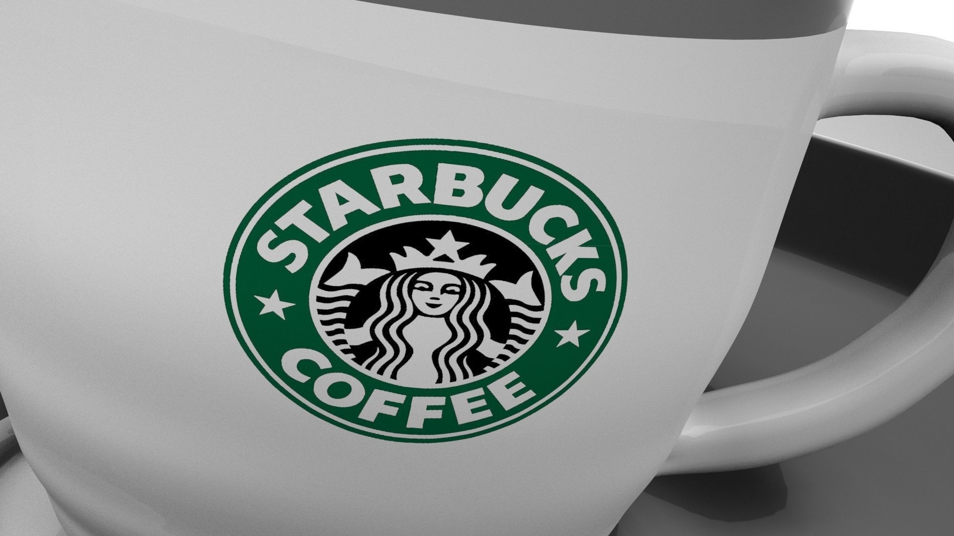 STARBUCKS CAFFE CUP 3D model_3