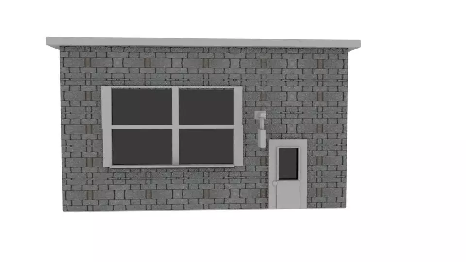 Simplistic shop Free low-poly 3D model