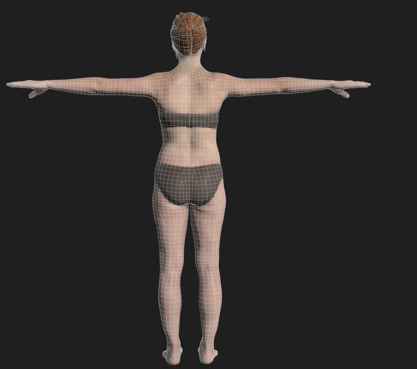 female Drdr  3D model_6
