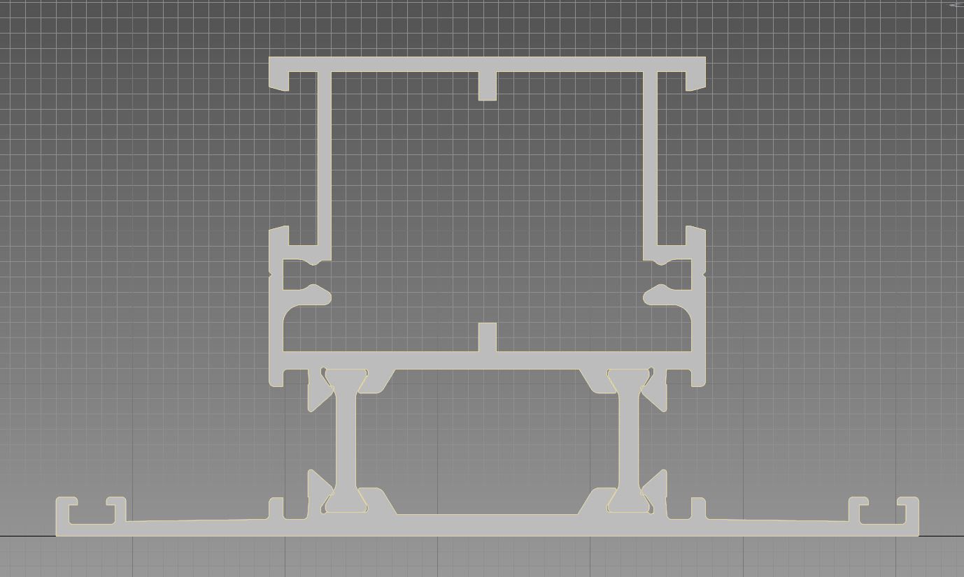 Aluminium profiles 3D model_5