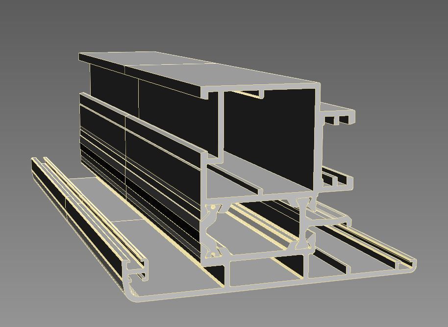 Aluminium profiles 3D model_14