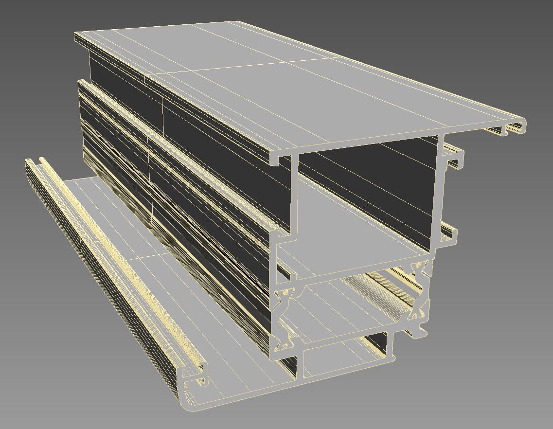 Aluminium profiles 3D model_22