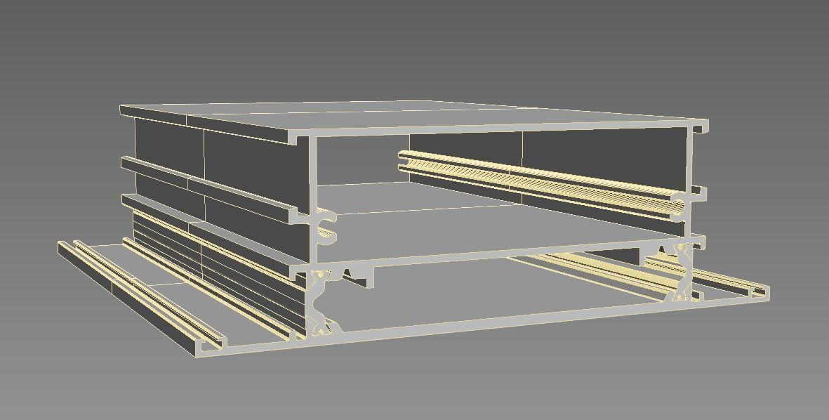 Aluminium profiles 3D model_10