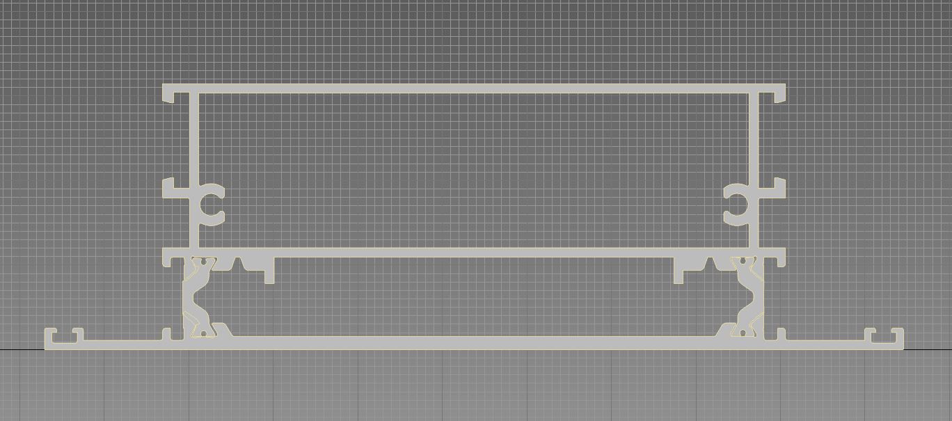 Aluminium profiles 3D model_9