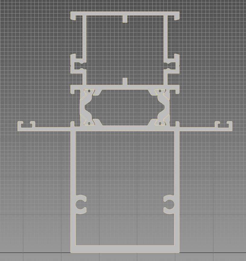 Aluminium profiles 3D model_7