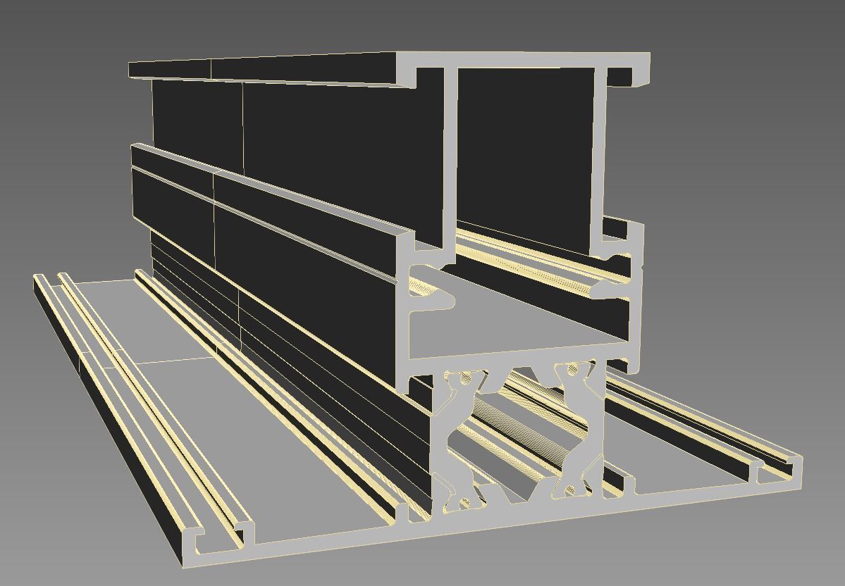 Aluminium profiles 3D model_24
