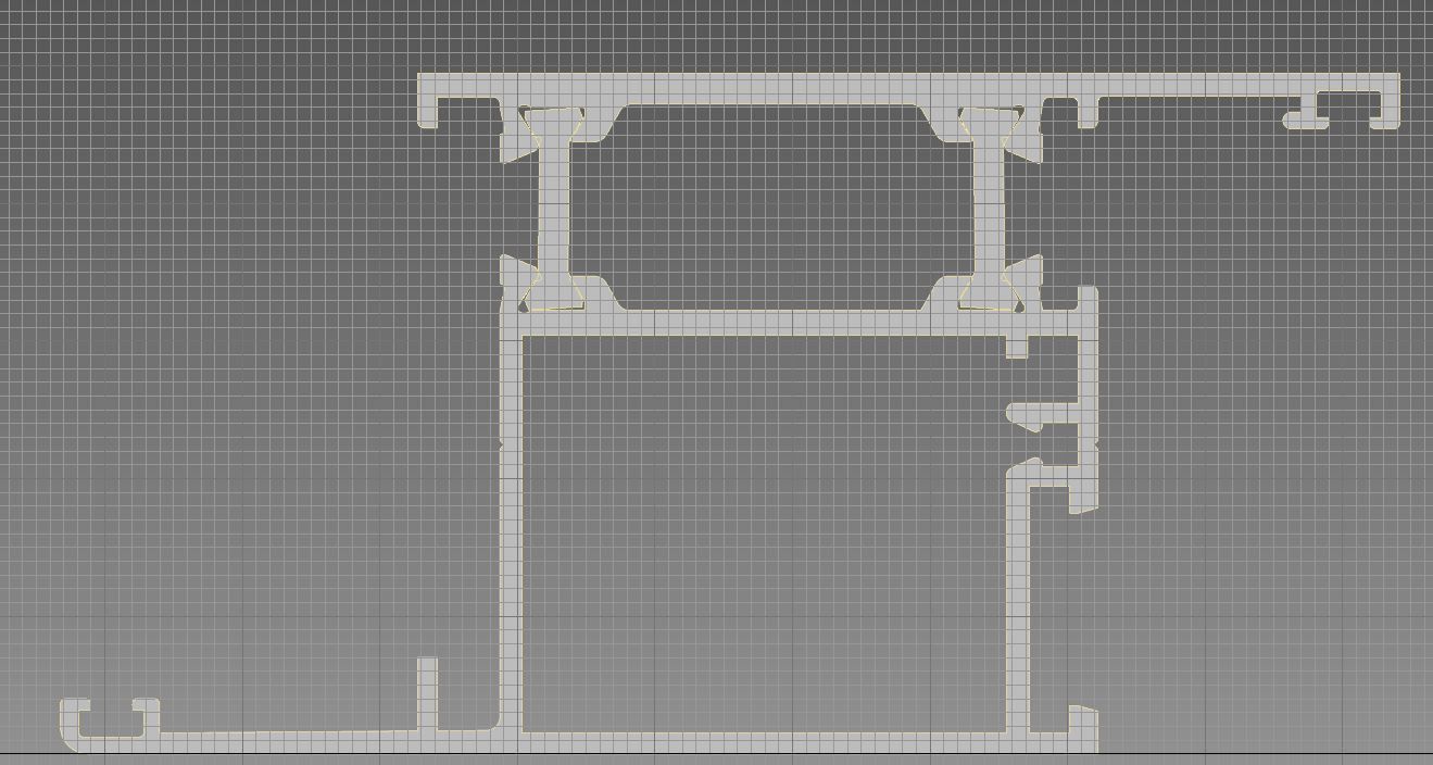 Aluminium profiles 3D model_45