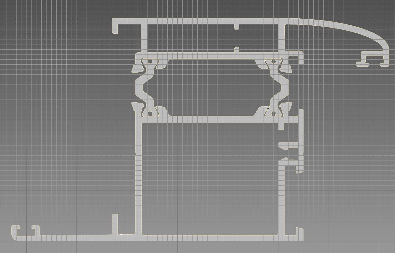 Aluminium profiles 3D model_37