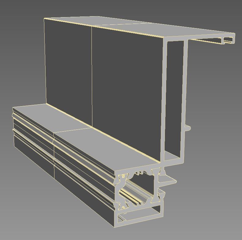 Aluminium profiles 3D model_44