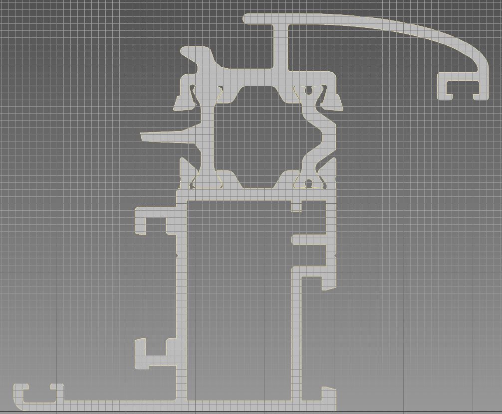 Aluminium profiles 3D model_47