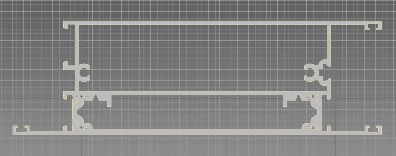 Aluminium profiles 3D model_11