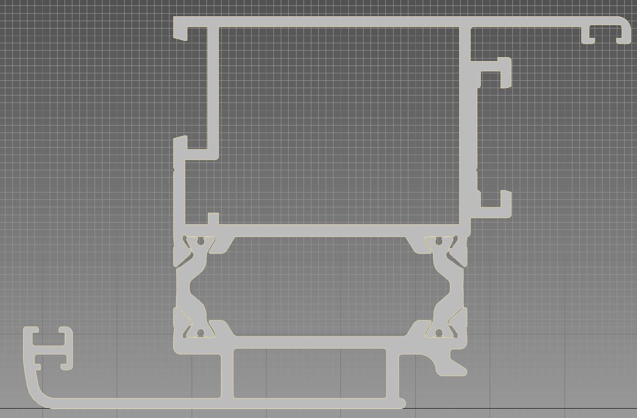Aluminium profiles 3D model_21