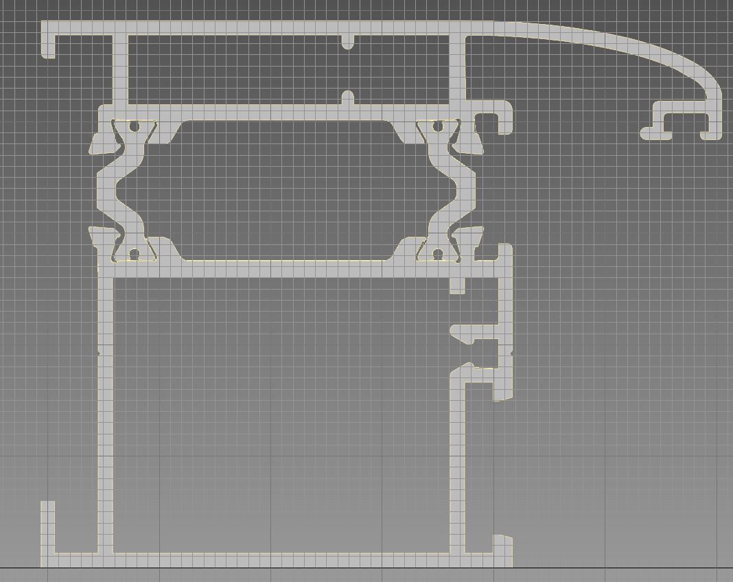 Aluminium profiles 3D model_35