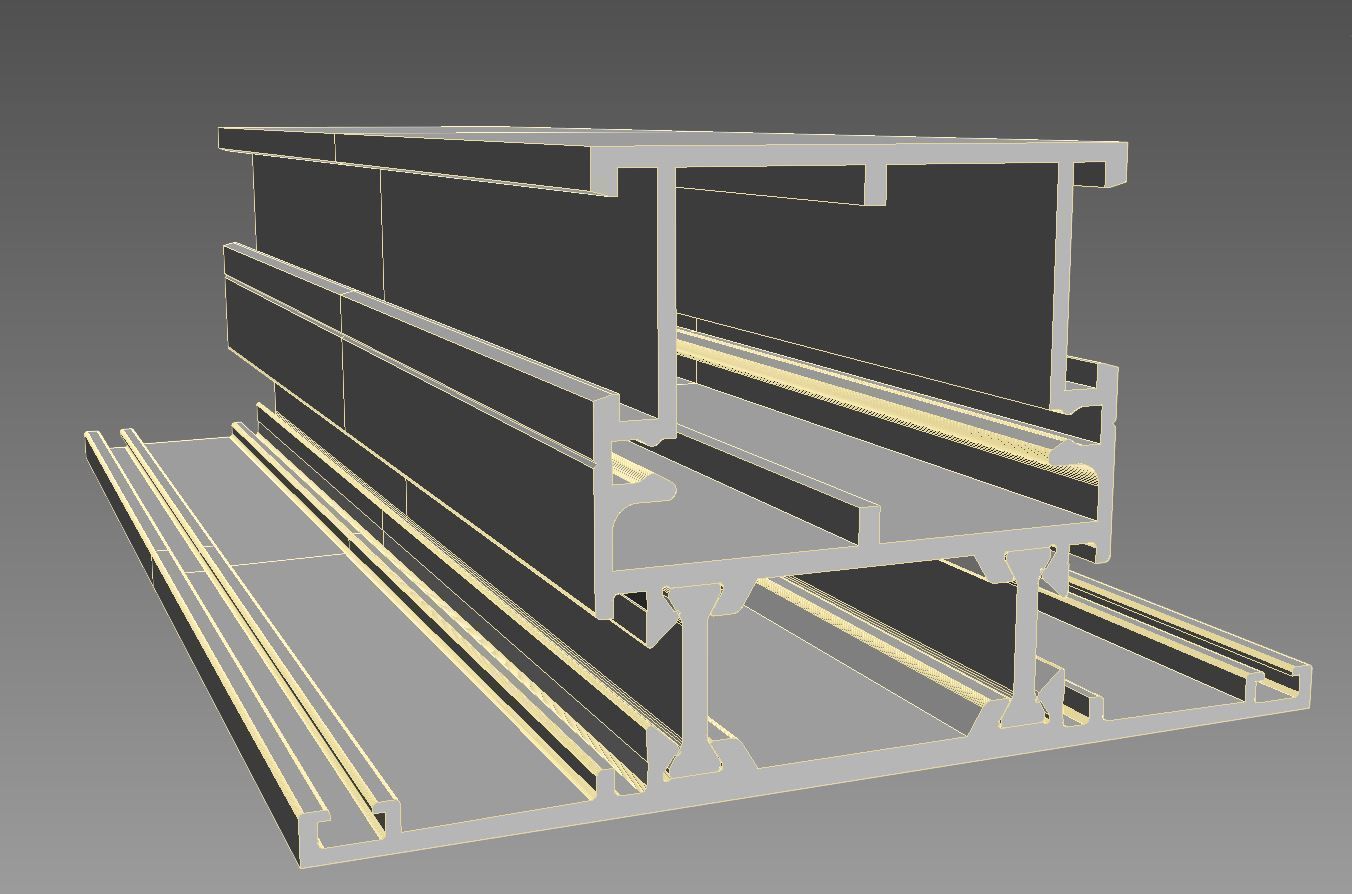 Aluminium profiles 3D model_6
