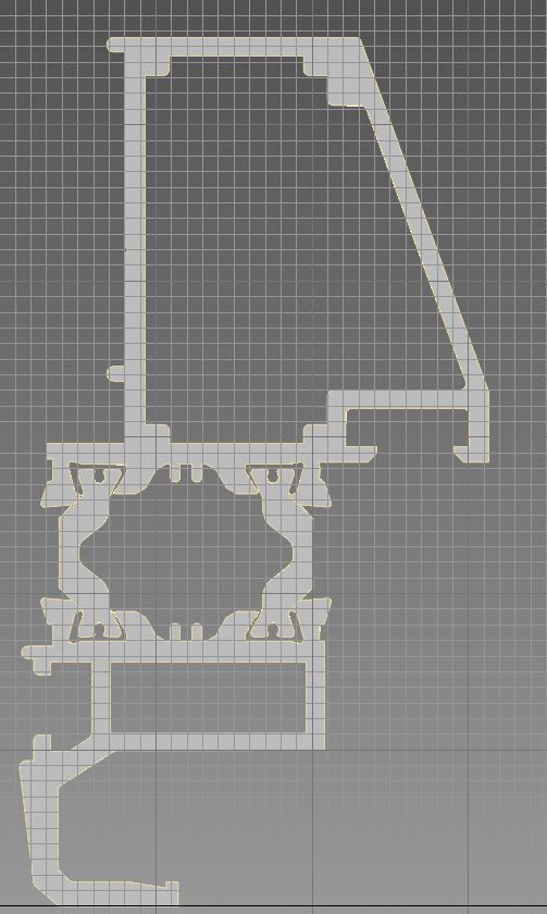 Aluminium profiles 3D model_33
