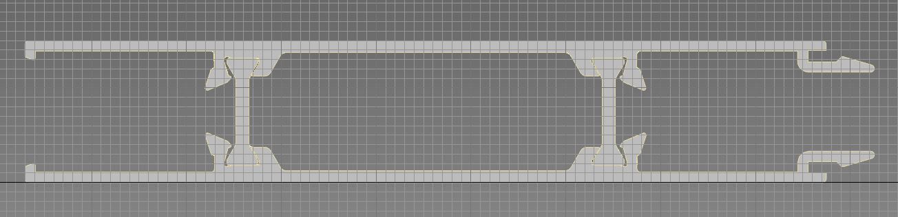 Aluminium profiles 3D model_39