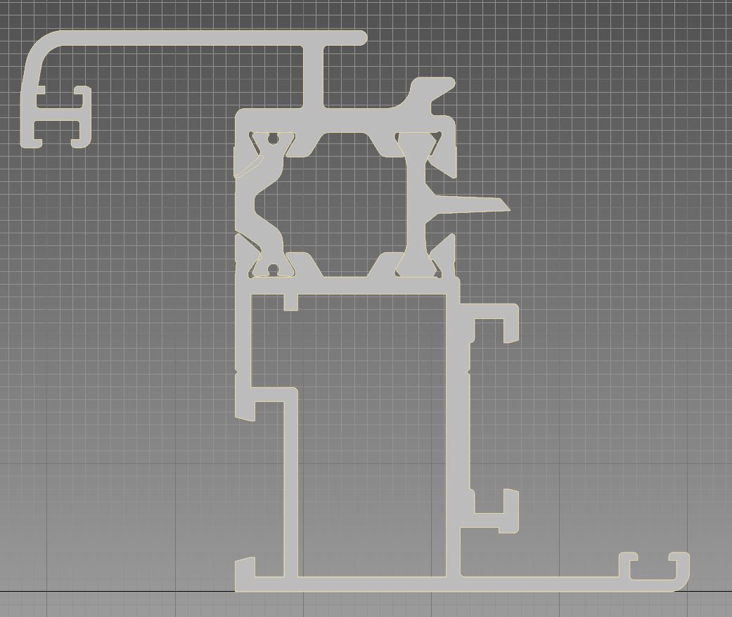 Aluminium profiles 3D model_19