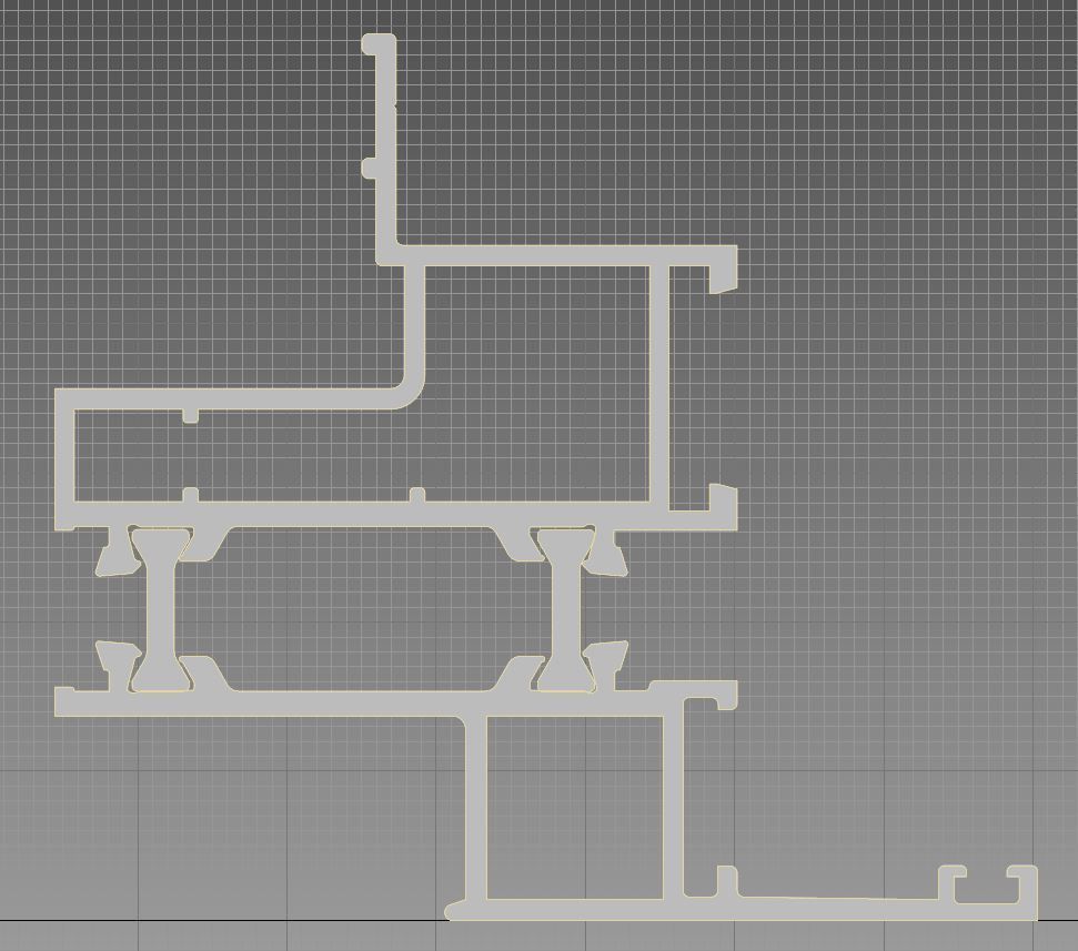 Aluminium profiles 3D model_25