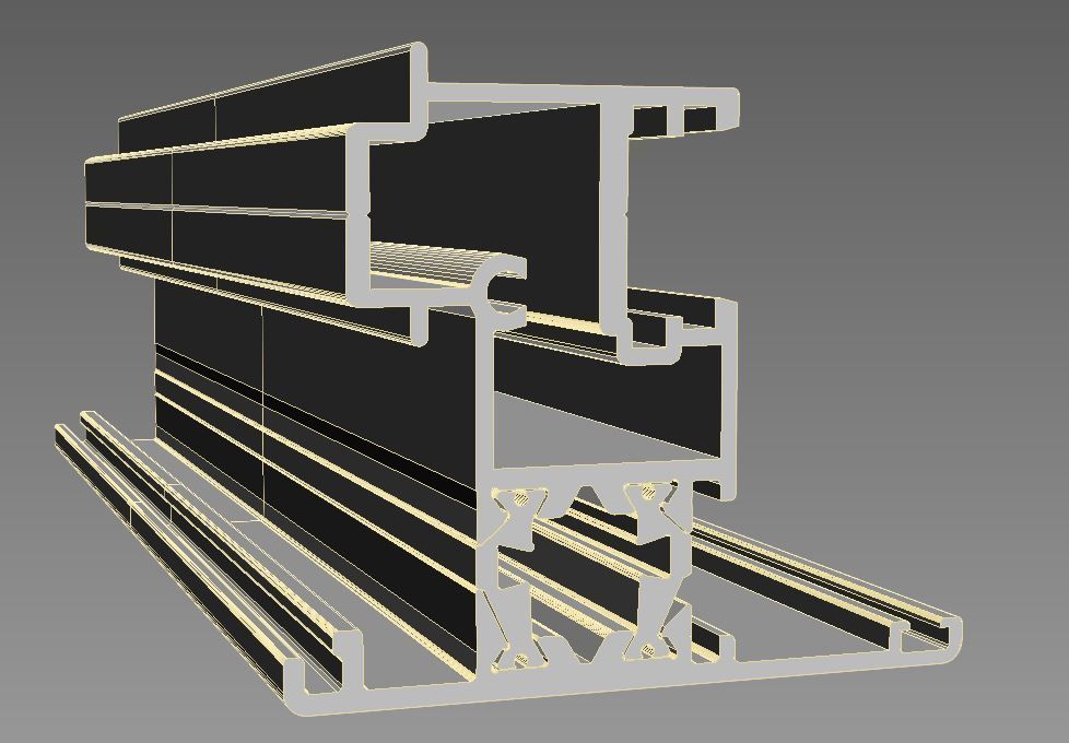 Aluminium profiles 3D model_30