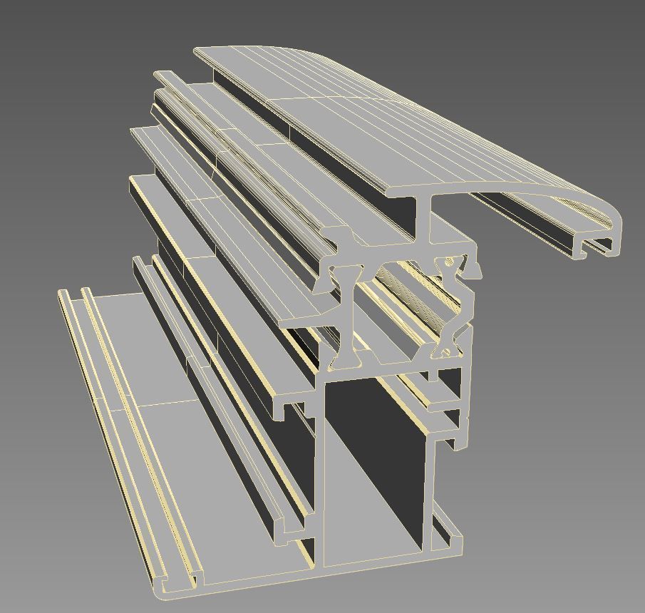 Aluminium profiles 3D model_48