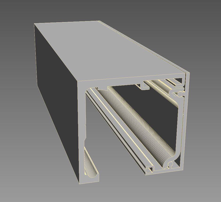 Aluminium profiles 3D model_4