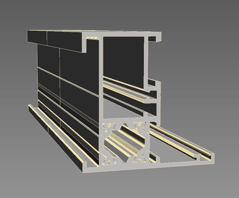 Aluminium profiles 3D model_16