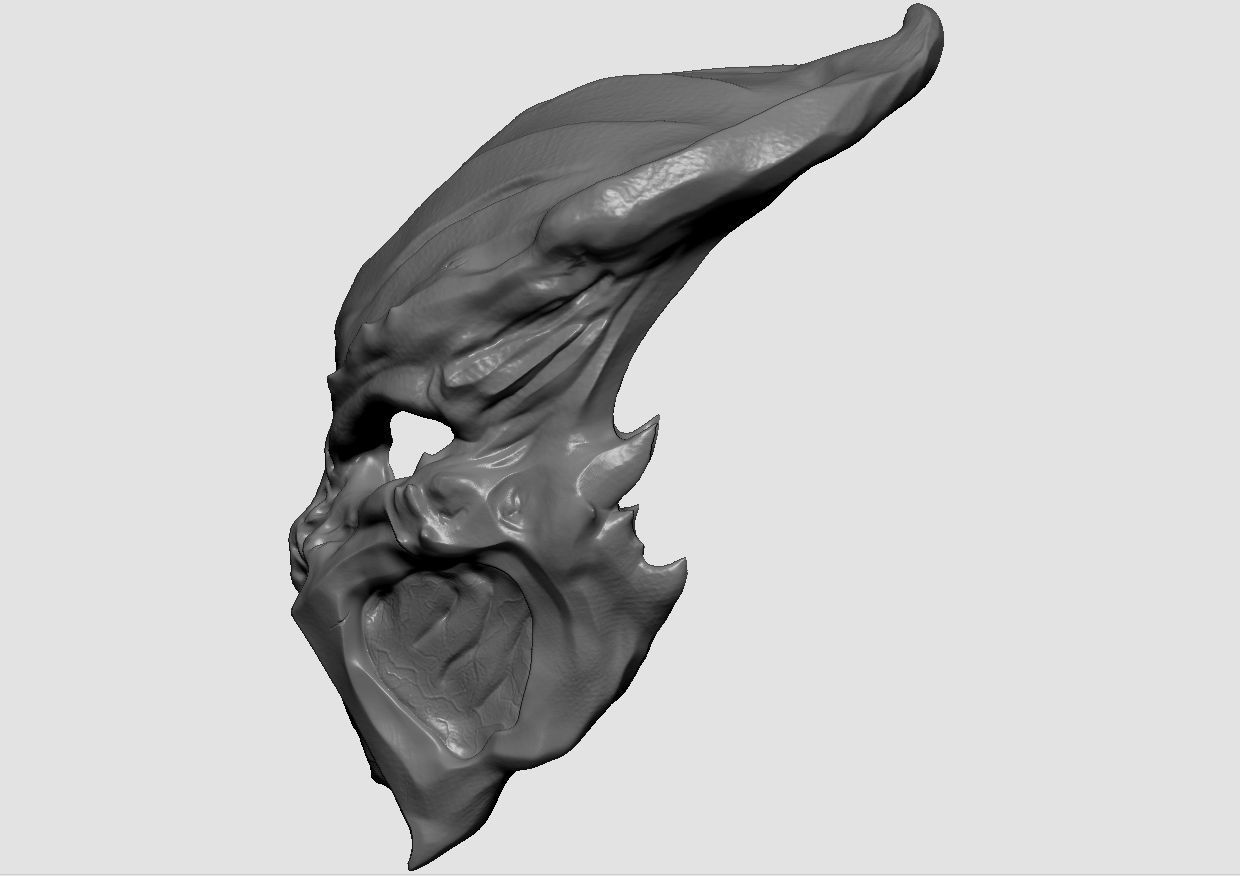 Ceremonial hunter mask 3D print model_11