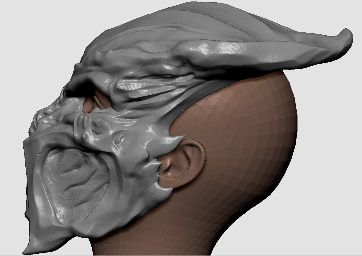 Ceremonial hunter mask 3D print model_2