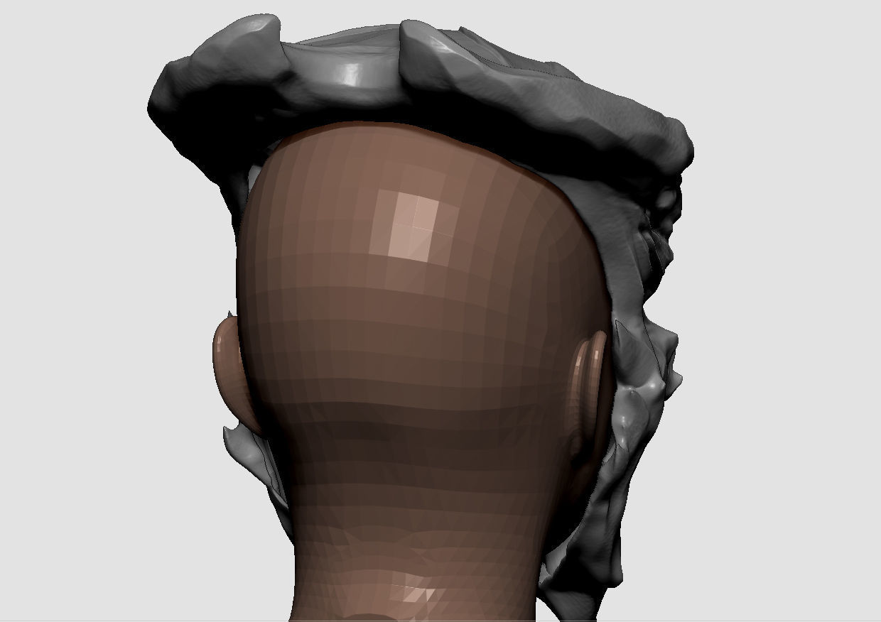 Ceremonial hunter mask 3D print model_3