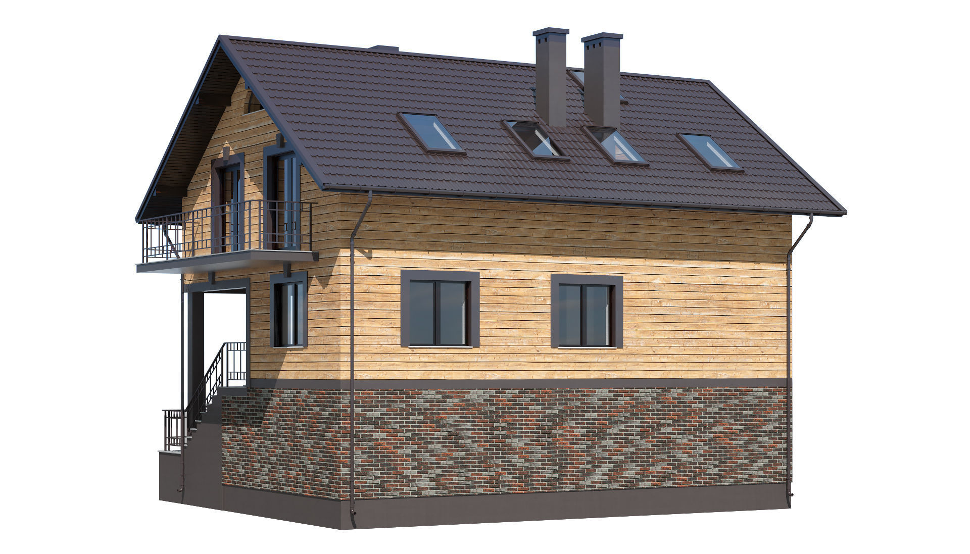 Cottage 025 3D model_2