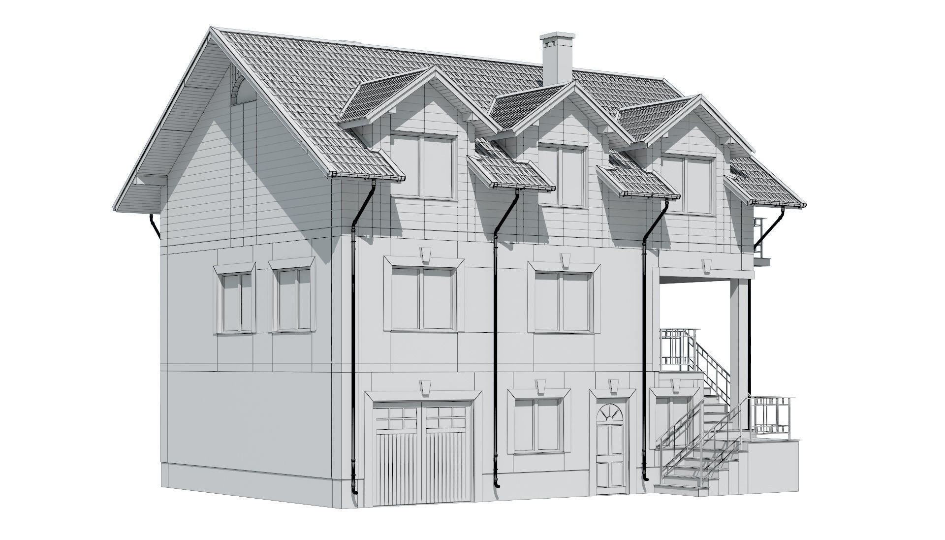 Cottage 025 3D model_4