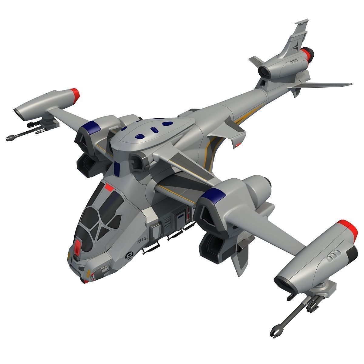 SciFi SpaceShips 3D Models 3D Model Collection_1